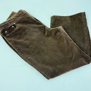 Chico’s Women’s Chocolate Brown Corduroy Bootcut Pants Size 3 Mid Rise